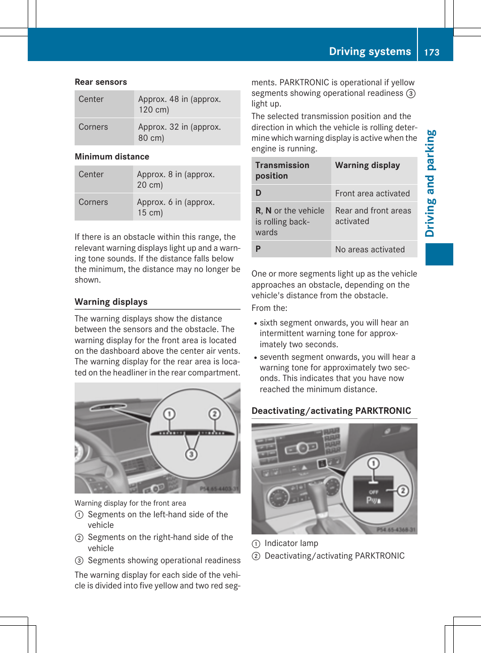 Dri vin g and parking, Driving systems | Mercedes-Benz C-Coupe 2015 Owners Manual User Manual | Page 175 / 354