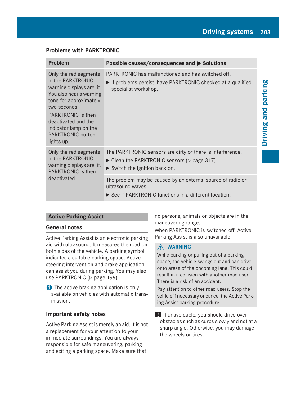 Driving and parking, Driving systems | Mercedes-Benz E-Cabriolet 2015 User Manual | Page 205 / 386