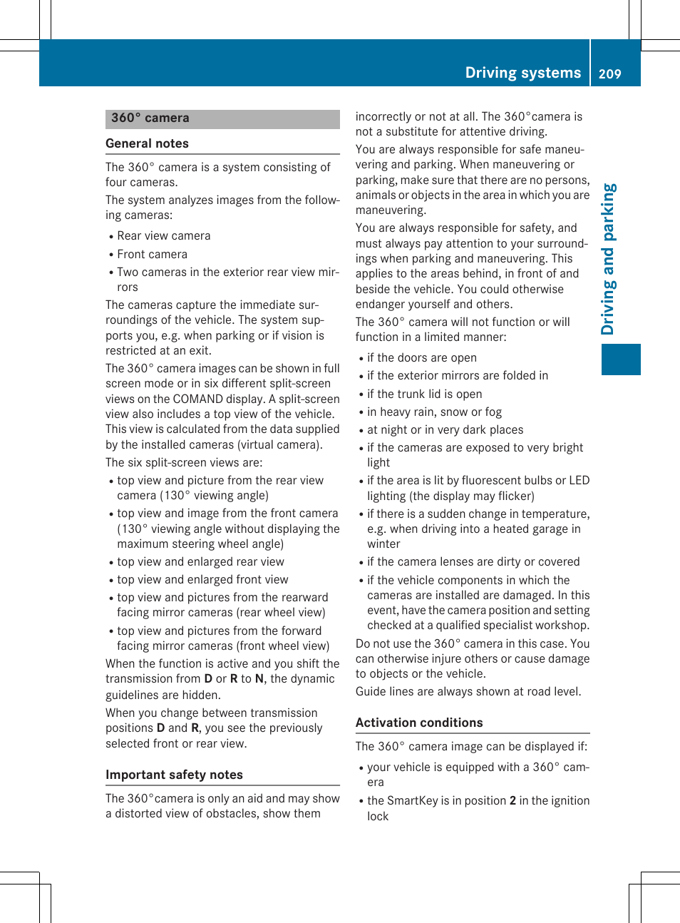 Driving and parking, Driving systems | Mercedes-Benz E-Cabriolet 2015 User Manual | Page 211 / 386