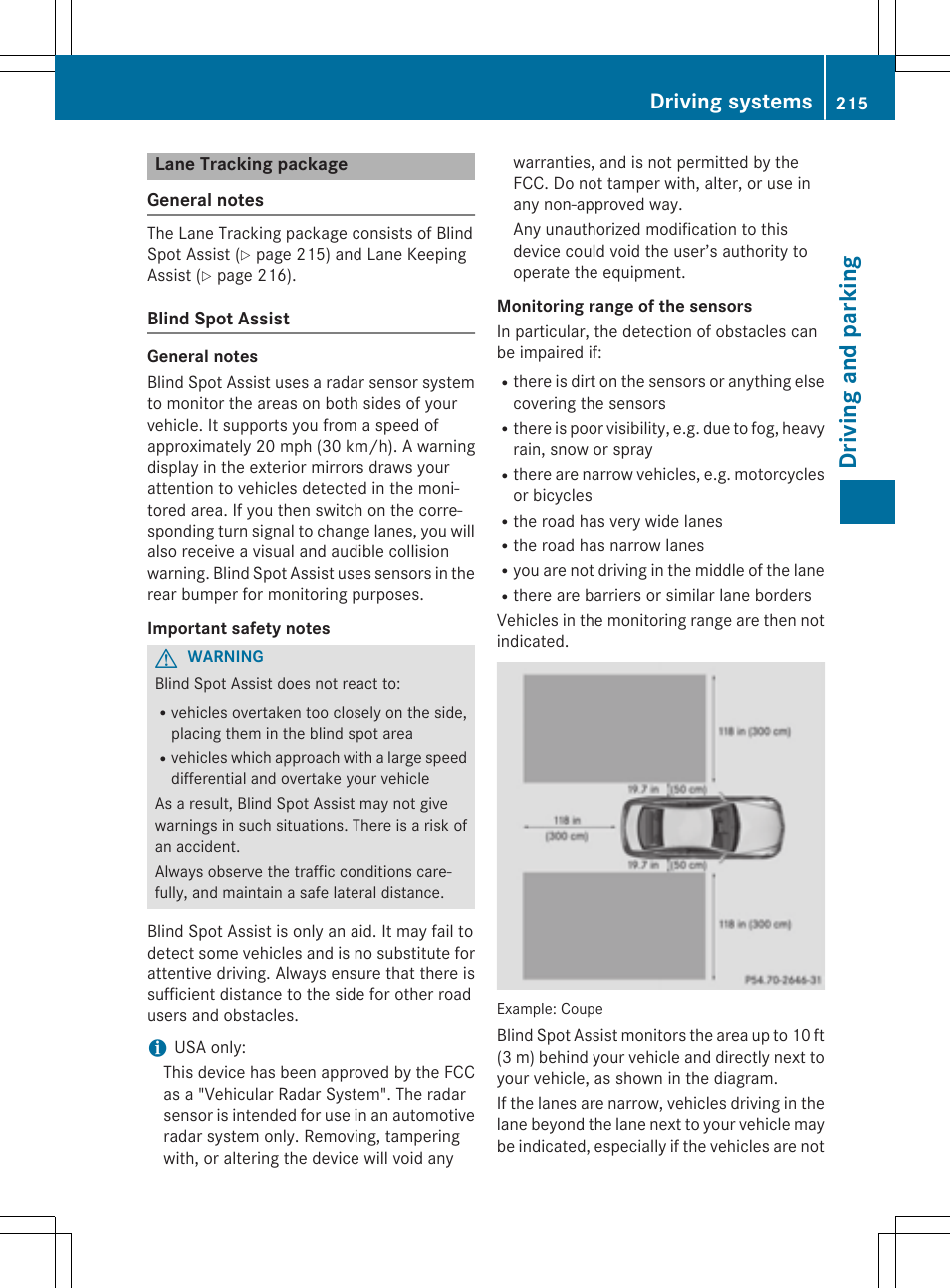 Driv ing and pa rk ing, Driving systems | Mercedes-Benz E-Cabriolet 2015 User Manual | Page 217 / 386