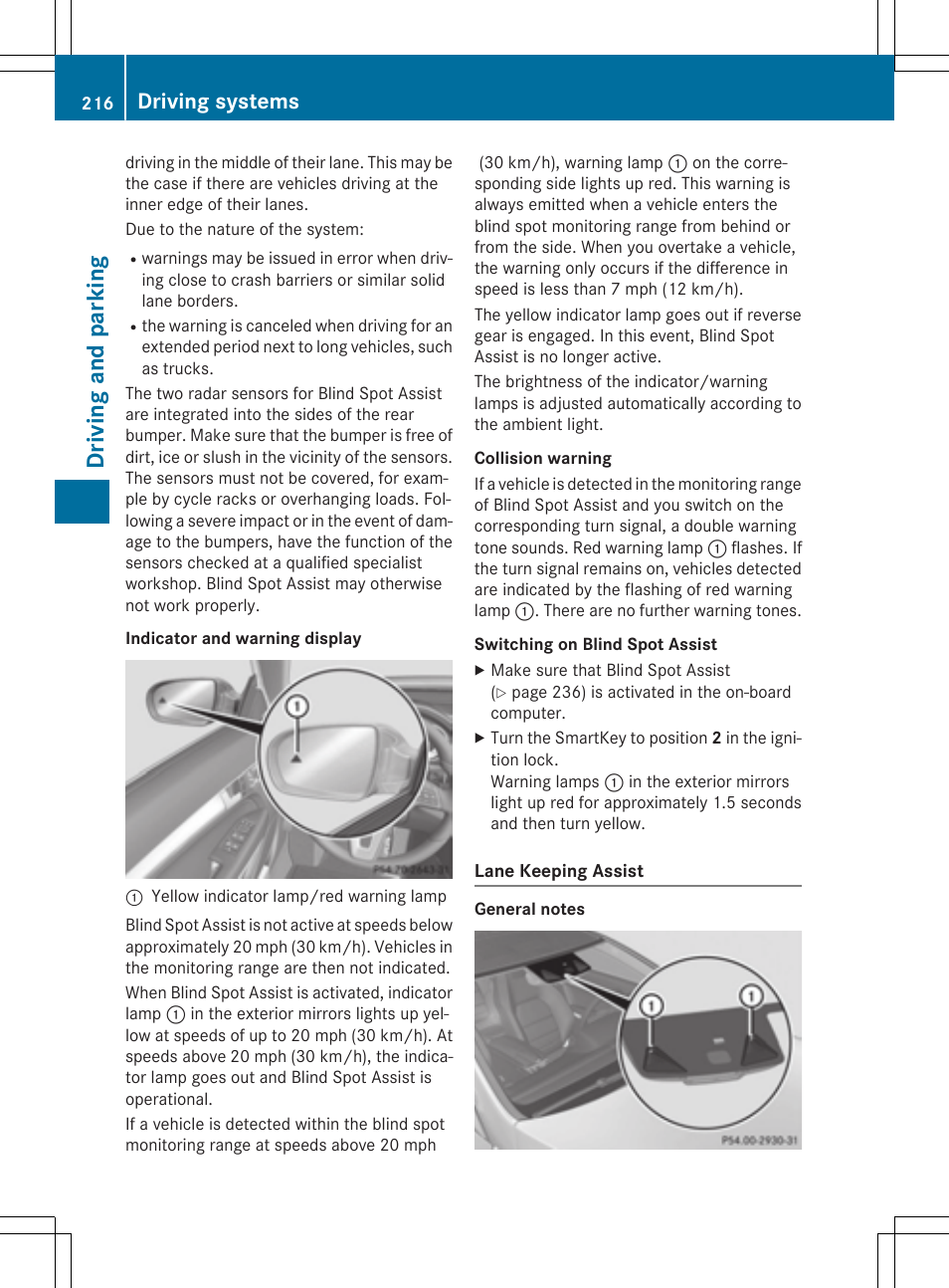 Dri vi ng and parkin g, Driving systems | Mercedes-Benz E-Cabriolet 2015 User Manual | Page 218 / 386