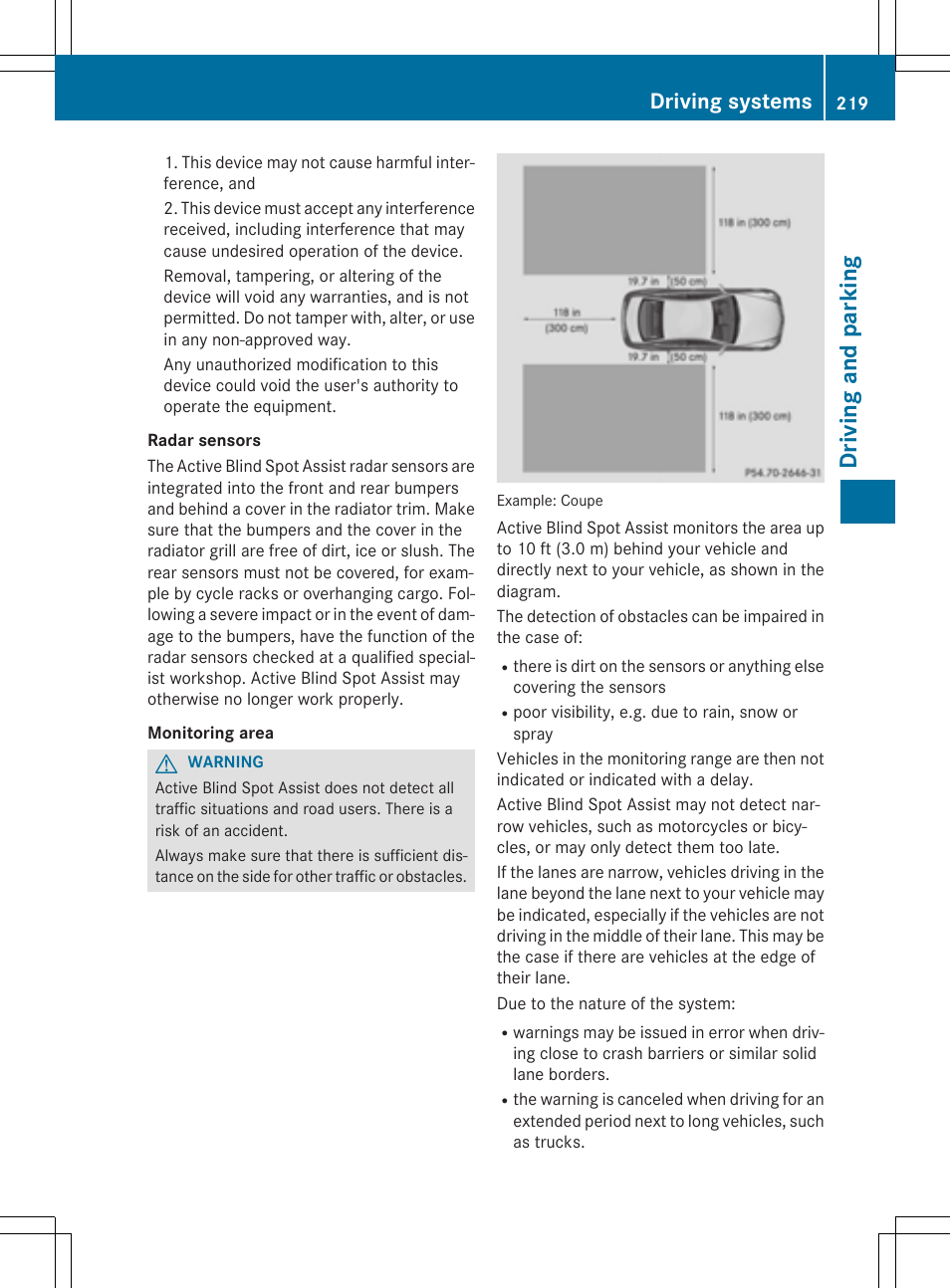 Dr ivi ng an d parki ng, Driving systems | Mercedes-Benz E-Cabriolet 2015 User Manual | Page 221 / 386