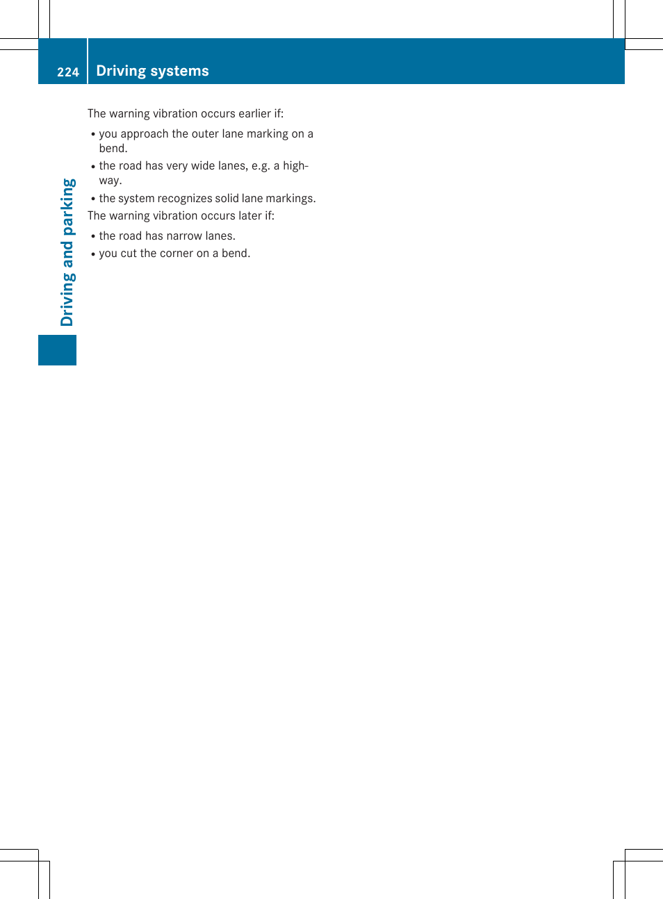 Driving and parking, Driving systems | Mercedes-Benz E-Cabriolet 2015 User Manual | Page 226 / 386