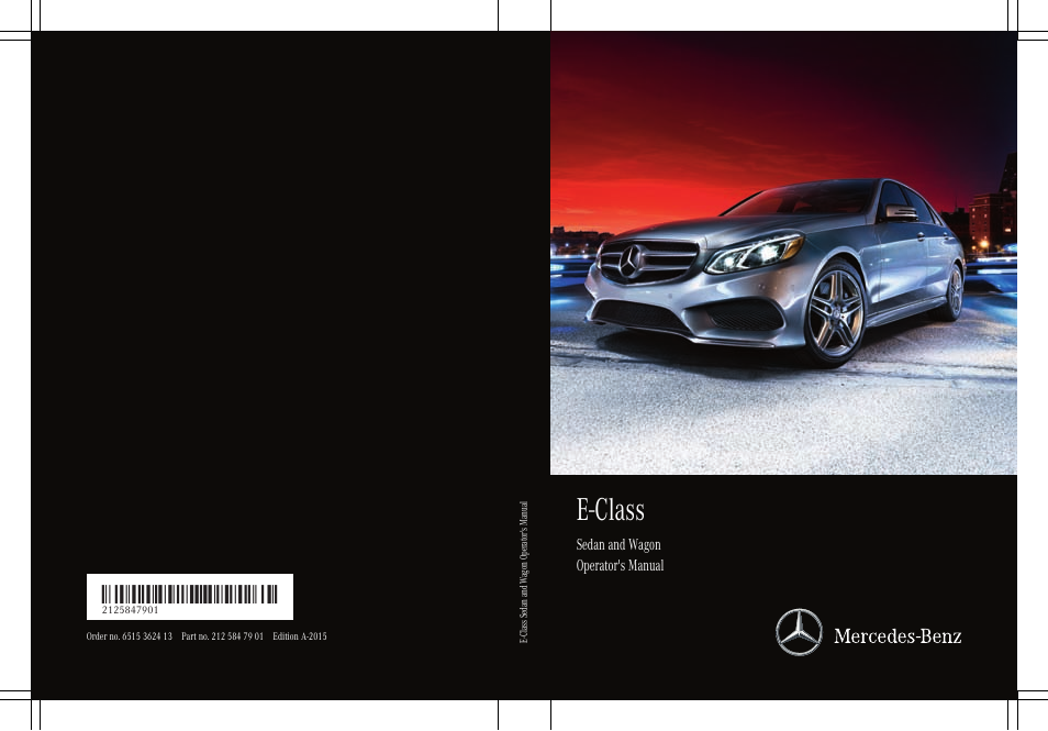 Mercedes-Benz E-Wagon 2015 User Manual | 426 pages