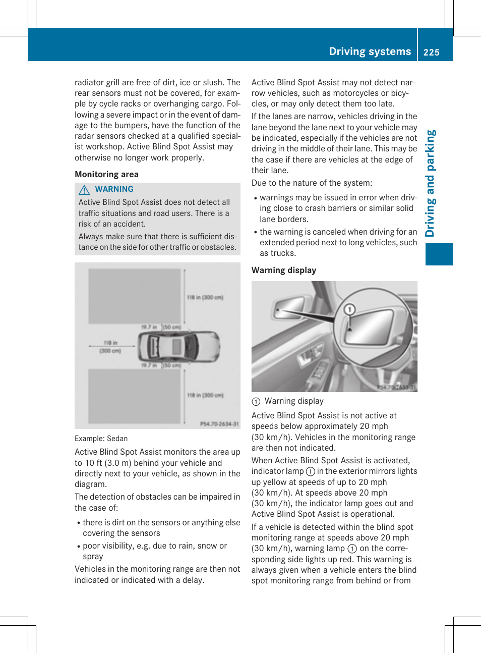 Drivi ng and parking, Driving systems | Mercedes-Benz E-Wagon 2015 User Manual | Page 227 / 426