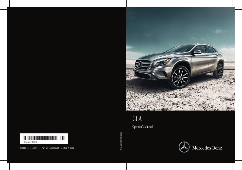Mercedes-Benz GLA-Class 2015 Owners Manual User Manual | 374 pages