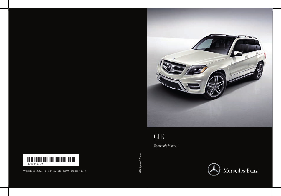 Mercedes-Benz GLK-Class 2015 Owners Manual User Manual | 386 pages