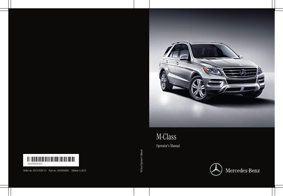 Mercedes-Benz M-Class 2015 Owners Manual User Manual | 466 pages