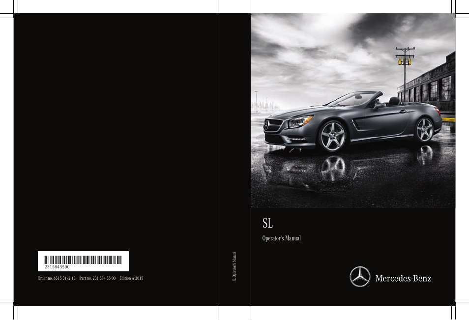 Mercedes-Benz SL-Class 2015 User Manual | 610 pages