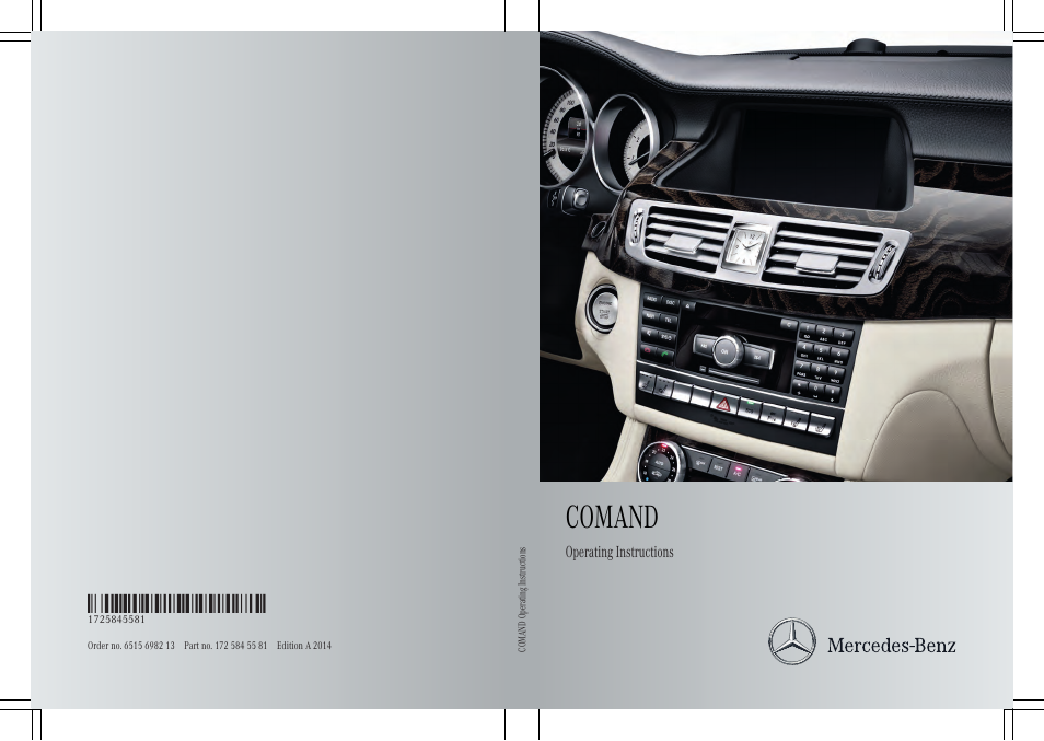 Mercedes-Benz CL-Class 2014 COMAND Manual User Manual | 274 pages