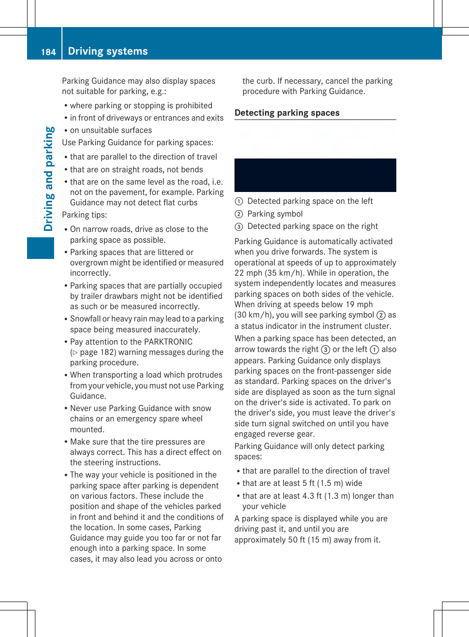 Driving and parking, Driving systems | Mercedes-Benz SLK-Class 2014 Owners Manual User Manual | Page 186 / 354