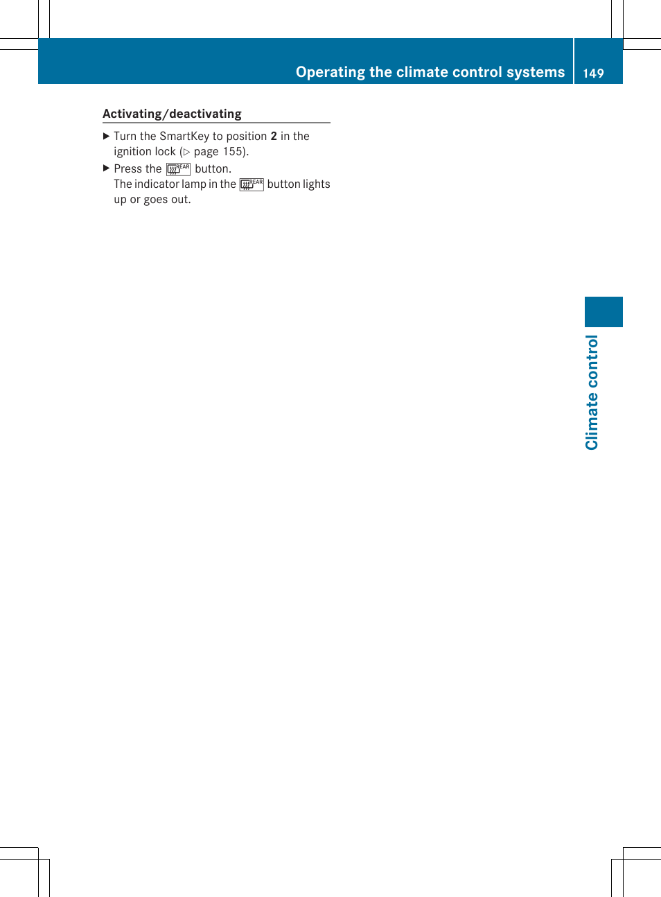 Clim at e cont ro l | Mercedes-Benz SL-Class 2014 Owners Manual User Manual | Page 151 / 618