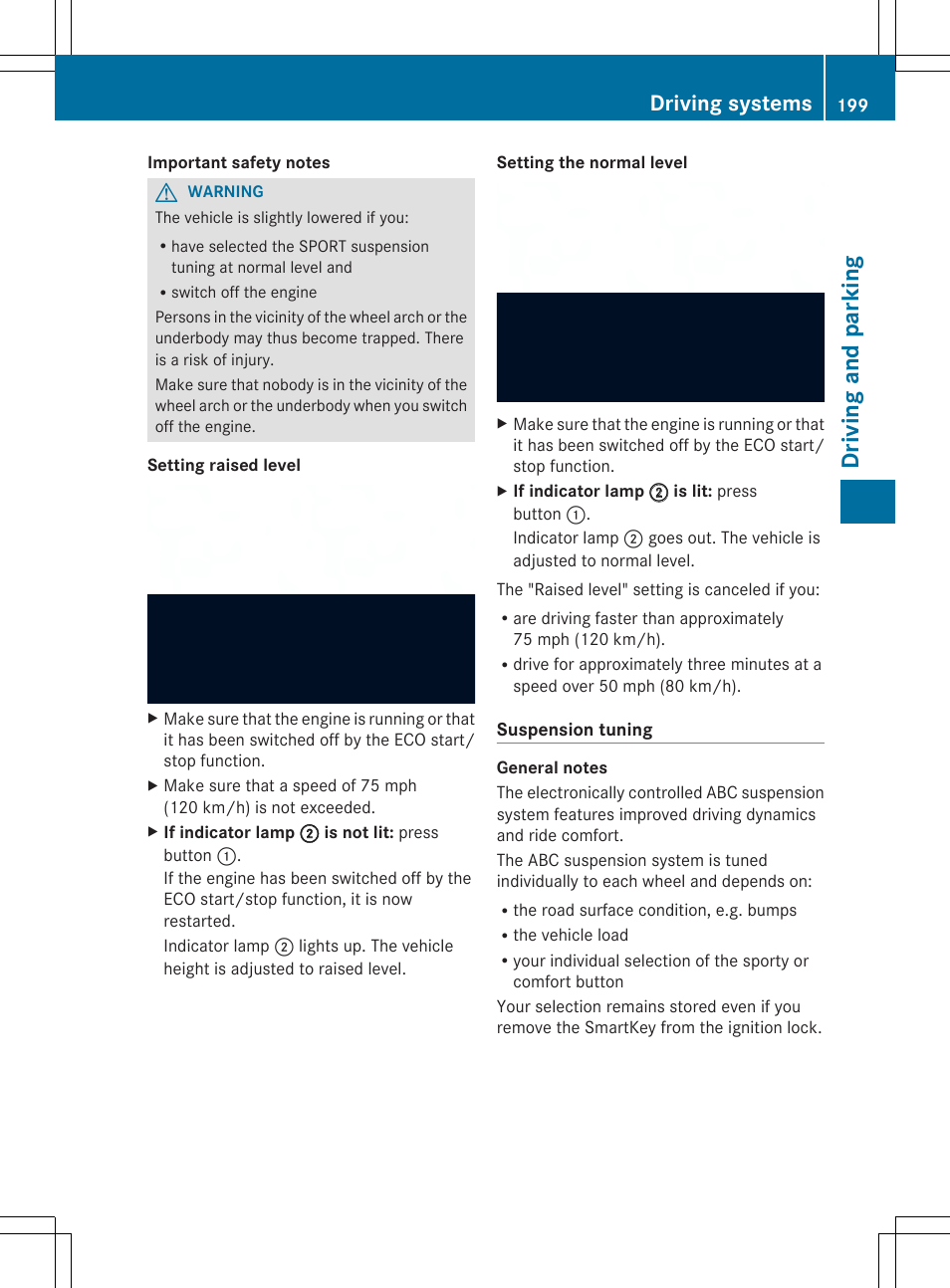 Driv ing and pa rki ng, Driving systems | Mercedes-Benz SL-Class 2014 Owners Manual User Manual | Page 201 / 618