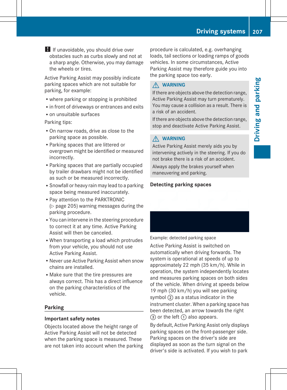 Driving and parking, Driving systems | Mercedes-Benz SL-Class 2014 Owners Manual User Manual | Page 209 / 618