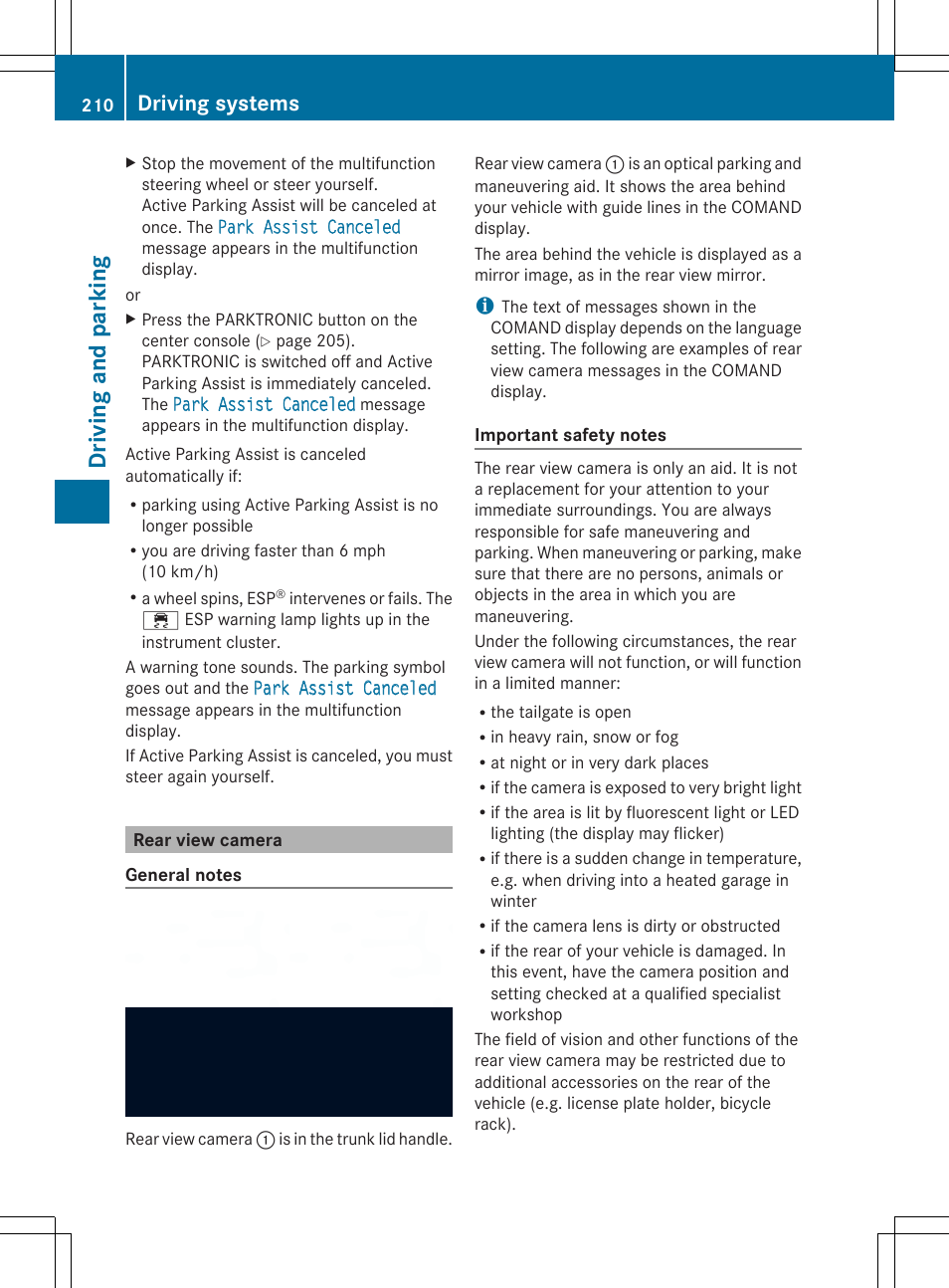 Dri vi ng and parkin g, Driving systems | Mercedes-Benz SL-Class 2014 Owners Manual User Manual | Page 212 / 618