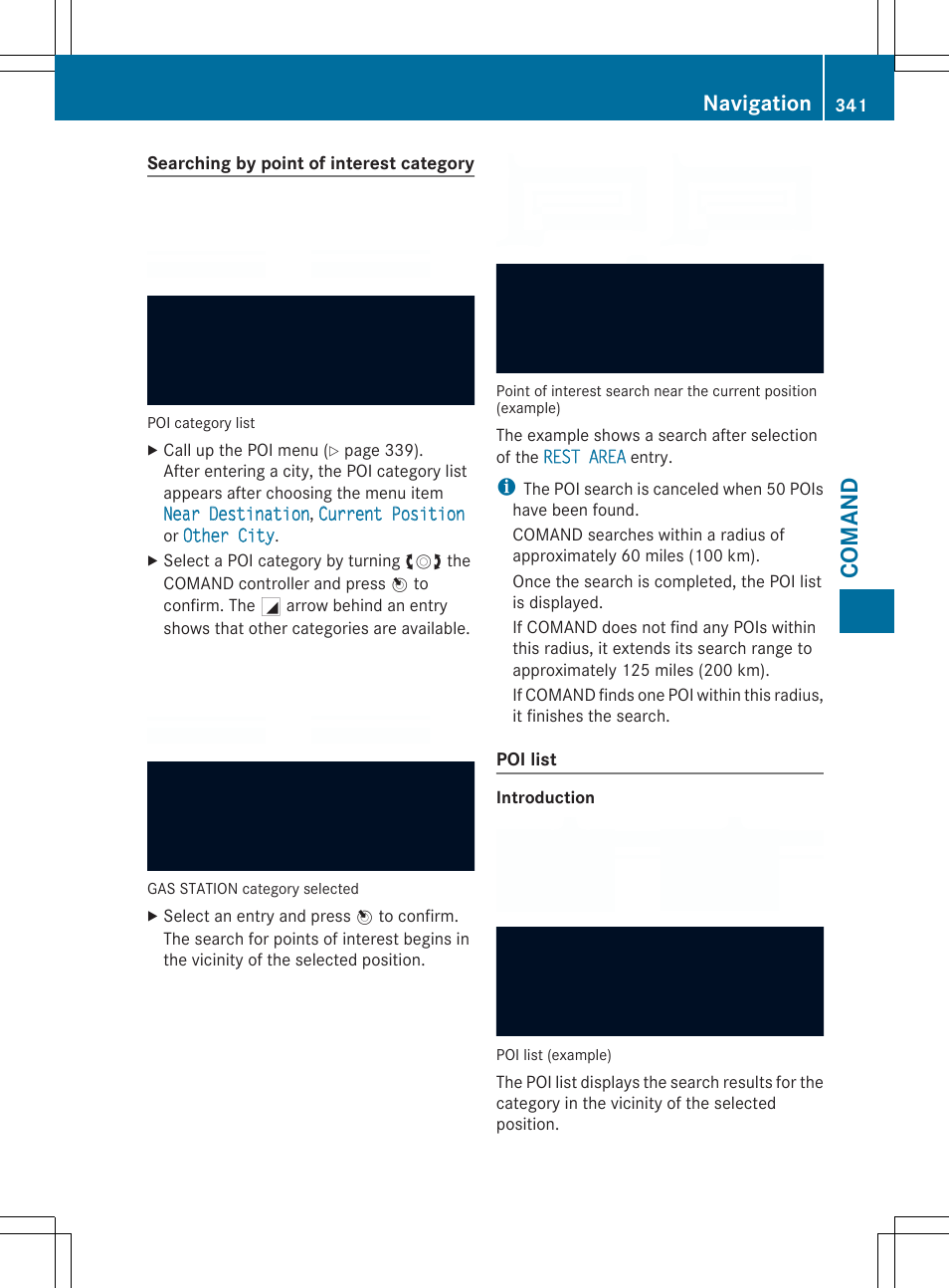 Comand, Navigation | Mercedes-Benz SL-Class 2014 Owners Manual User Manual | Page 343 / 618