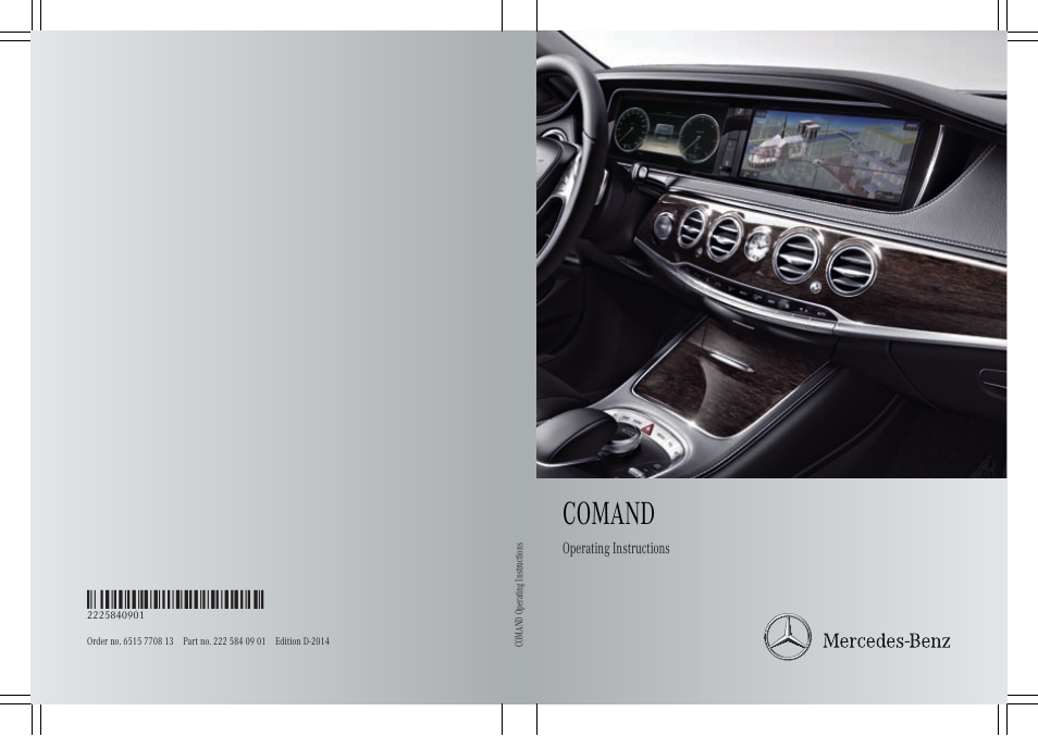 Mercedes-Benz S-Class 2014 COMAND Manual User Manual | 278 pages