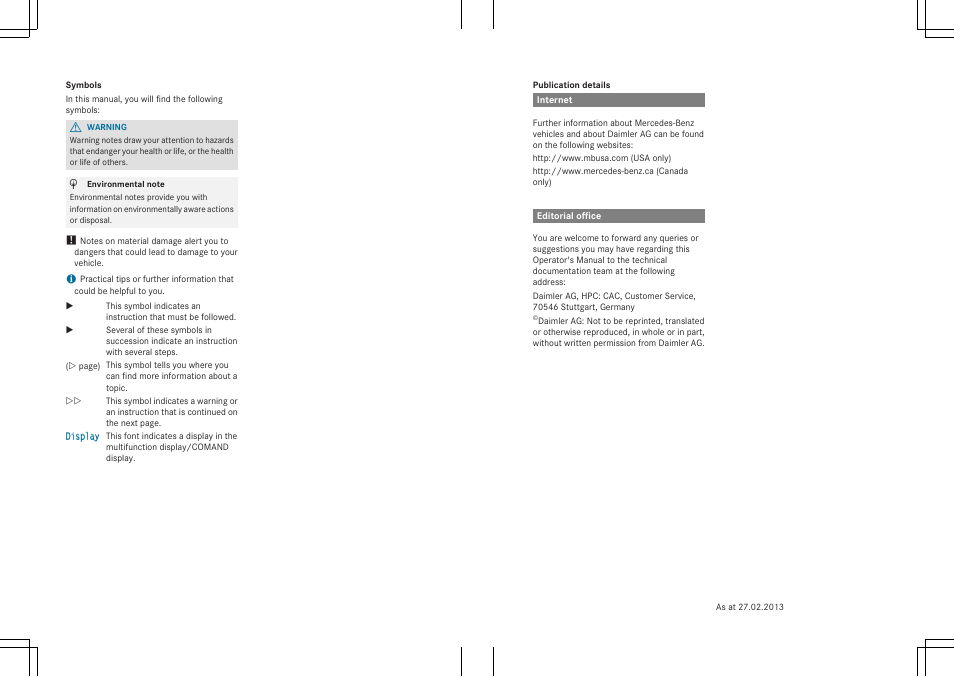 Mercedes-Benz S-Class 2014 COMAND Manual User Manual | Page 2 / 278