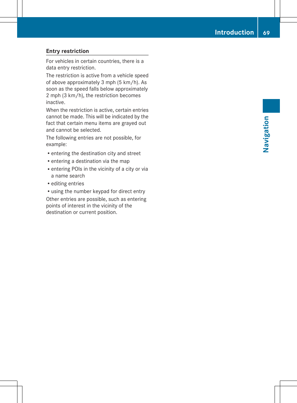 Na viga tion, Introduction | Mercedes-Benz S-Class 2014 COMAND Manual User Manual | Page 71 / 278