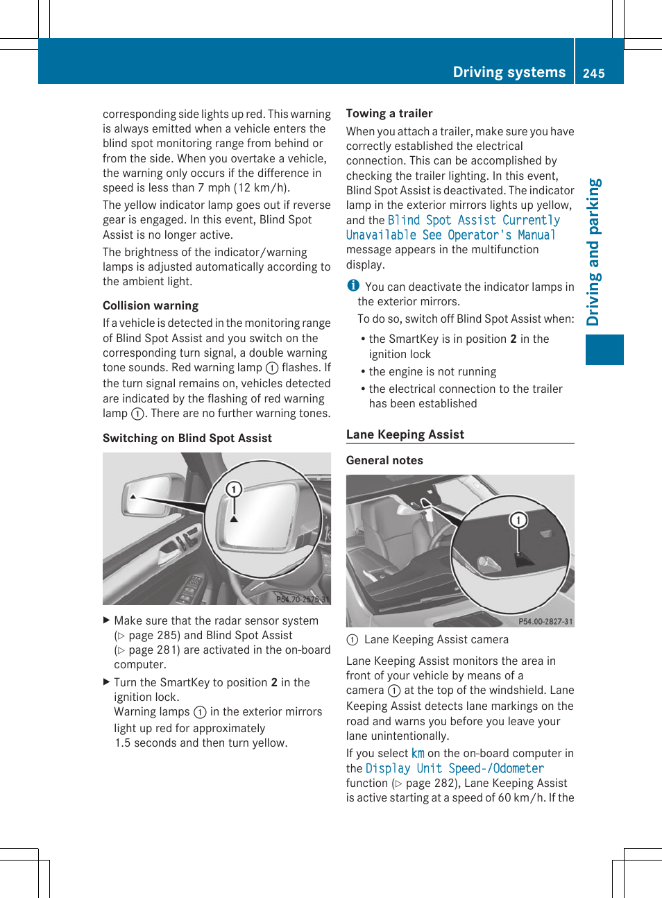Dri vin g and parking, Driving systems | Mercedes-Benz GL-Class 2014 Owners Manual User Manual | Page 247 / 462