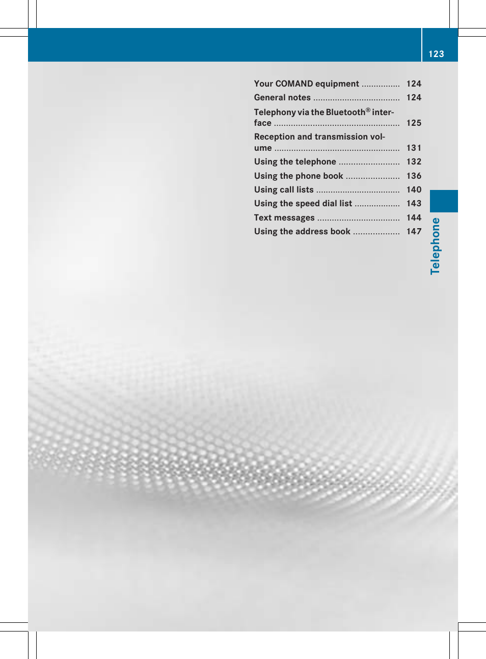 Telephone | Mercedes-Benz CLS-Class 2014 COMAND Manual User Manual | Page 125 / 270