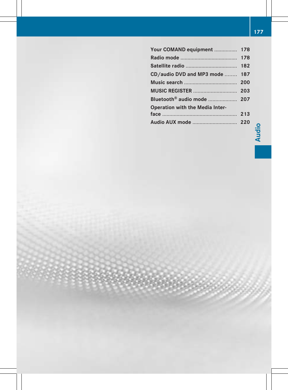 Audio | Mercedes-Benz CLS-Class 2014 COMAND Manual User Manual | Page 179 / 270