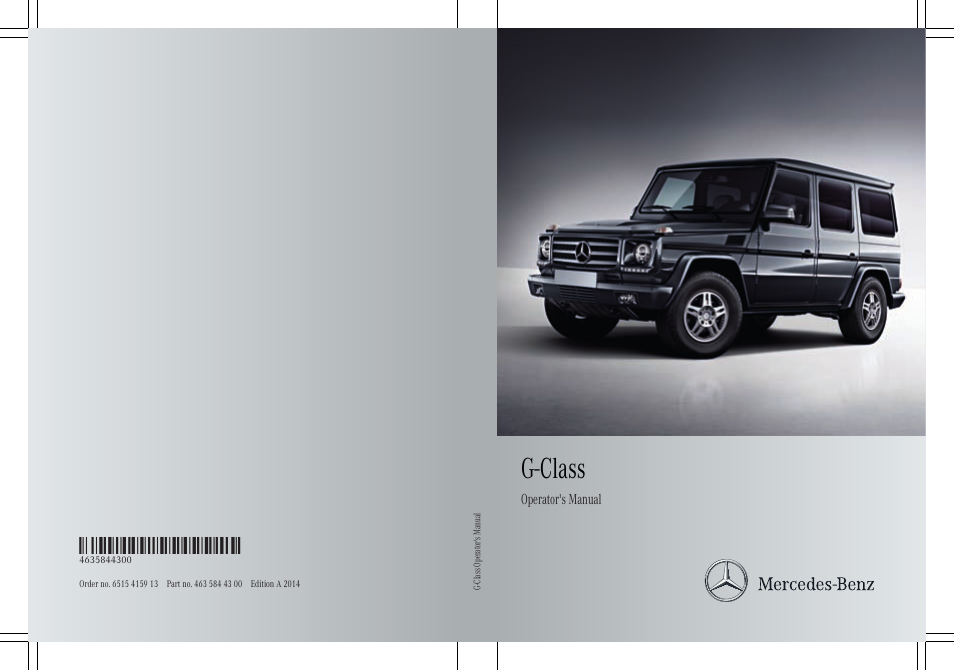 Mercedes-Benz G-Class 2014 Owners Manual User Manual | 354 pages