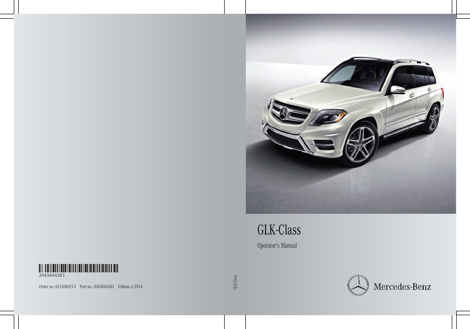Mercedes-Benz GLK-Class 2014 Owners Manual User Manual | 382 pages