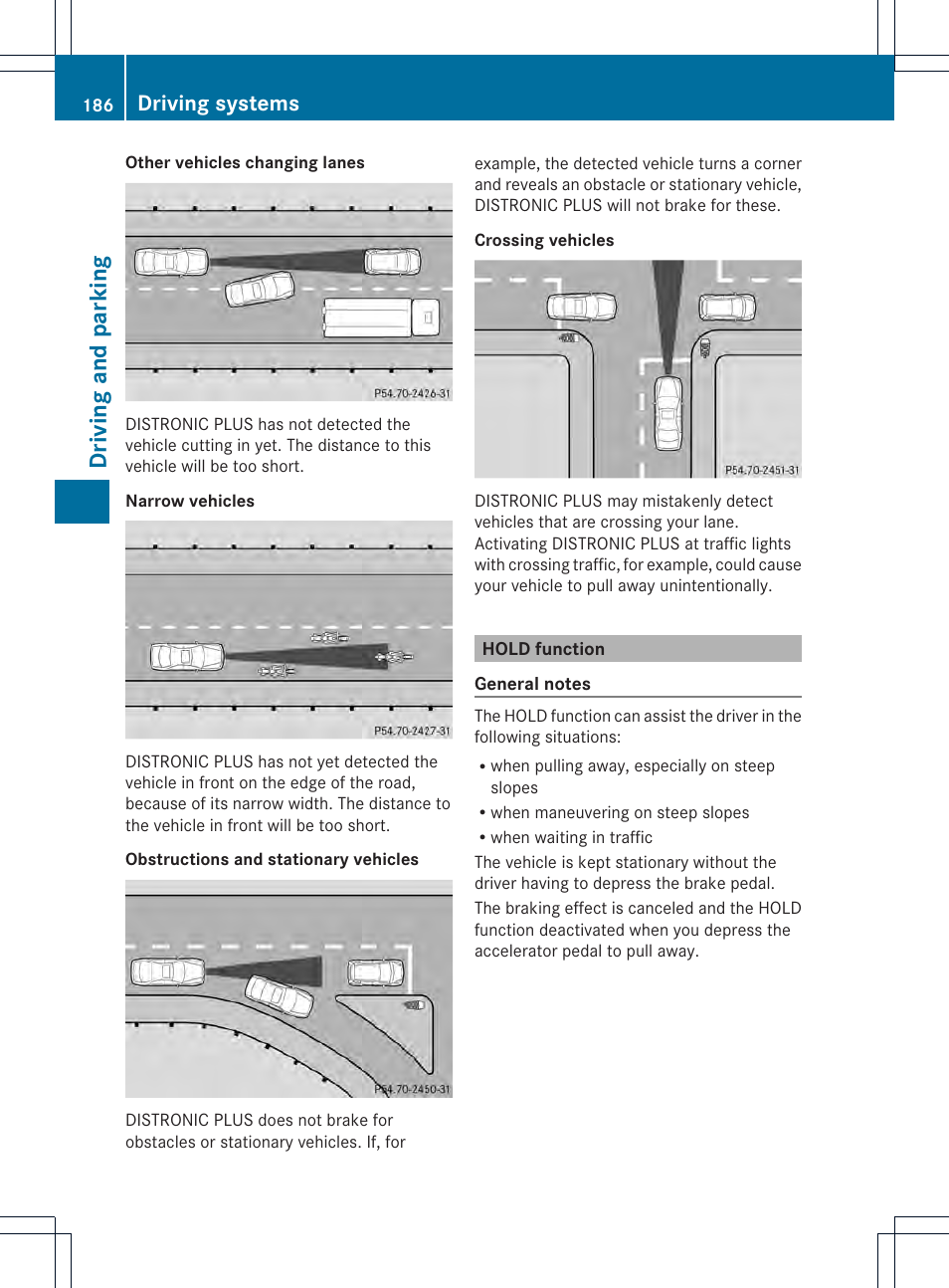 Driving and parking, Driving systems | Mercedes-Benz CLS-Class 2014 Owners Manual User Manual | Page 188 / 382