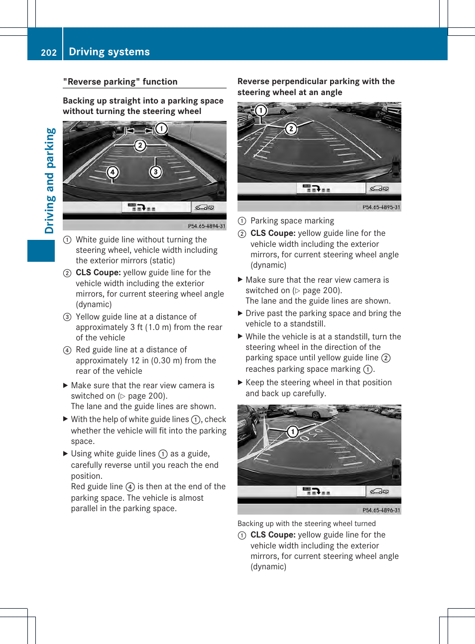 Driving and parking, Driving systems | Mercedes-Benz CLS-Class 2014 Owners Manual User Manual | Page 204 / 382