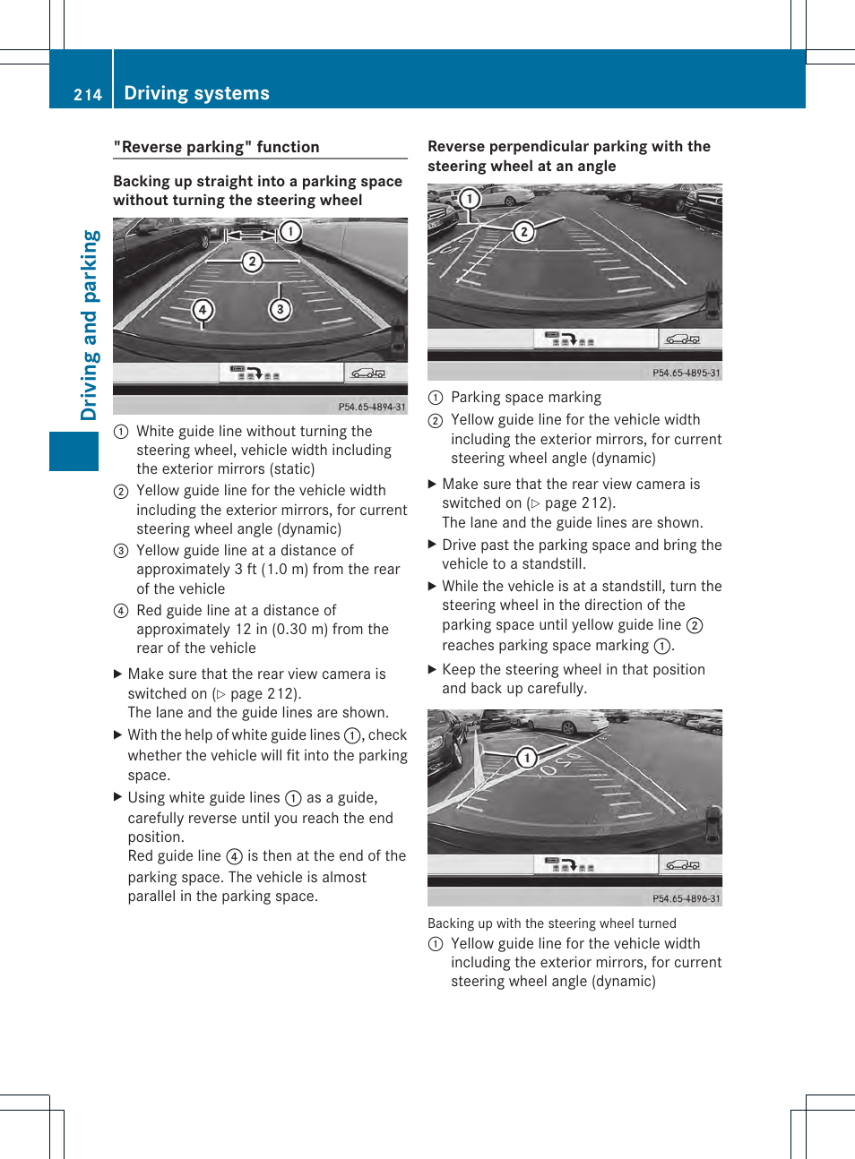 Driving and parking, Driving systems | Mercedes-Benz E-Cab 2014 Owners Manual User Manual | Page 216 / 394