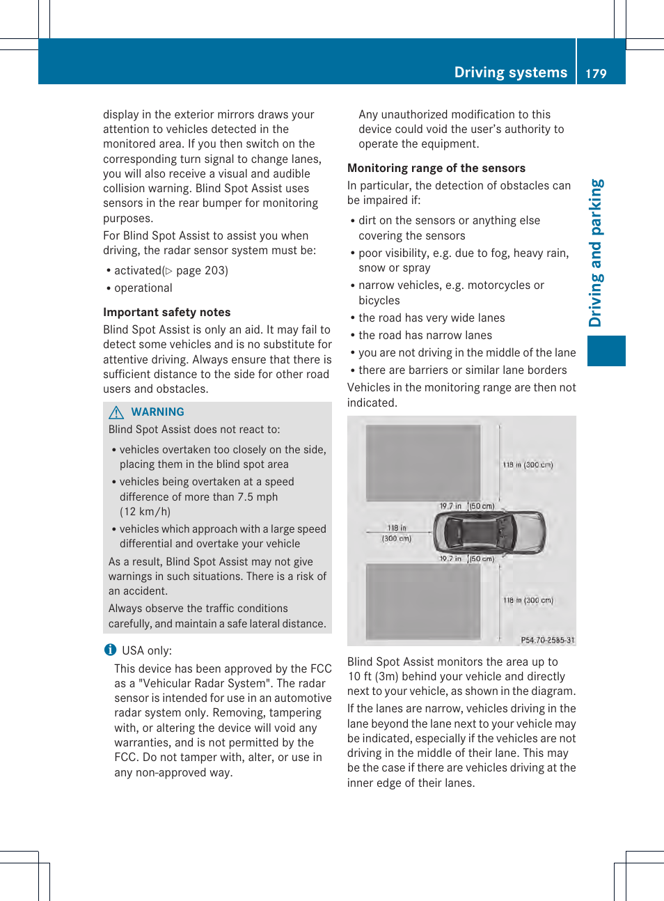 Driving and parking, Driving systems | Mercedes-Benz C-Coupe 2013 Owners Manual User Manual | Page 181 / 350