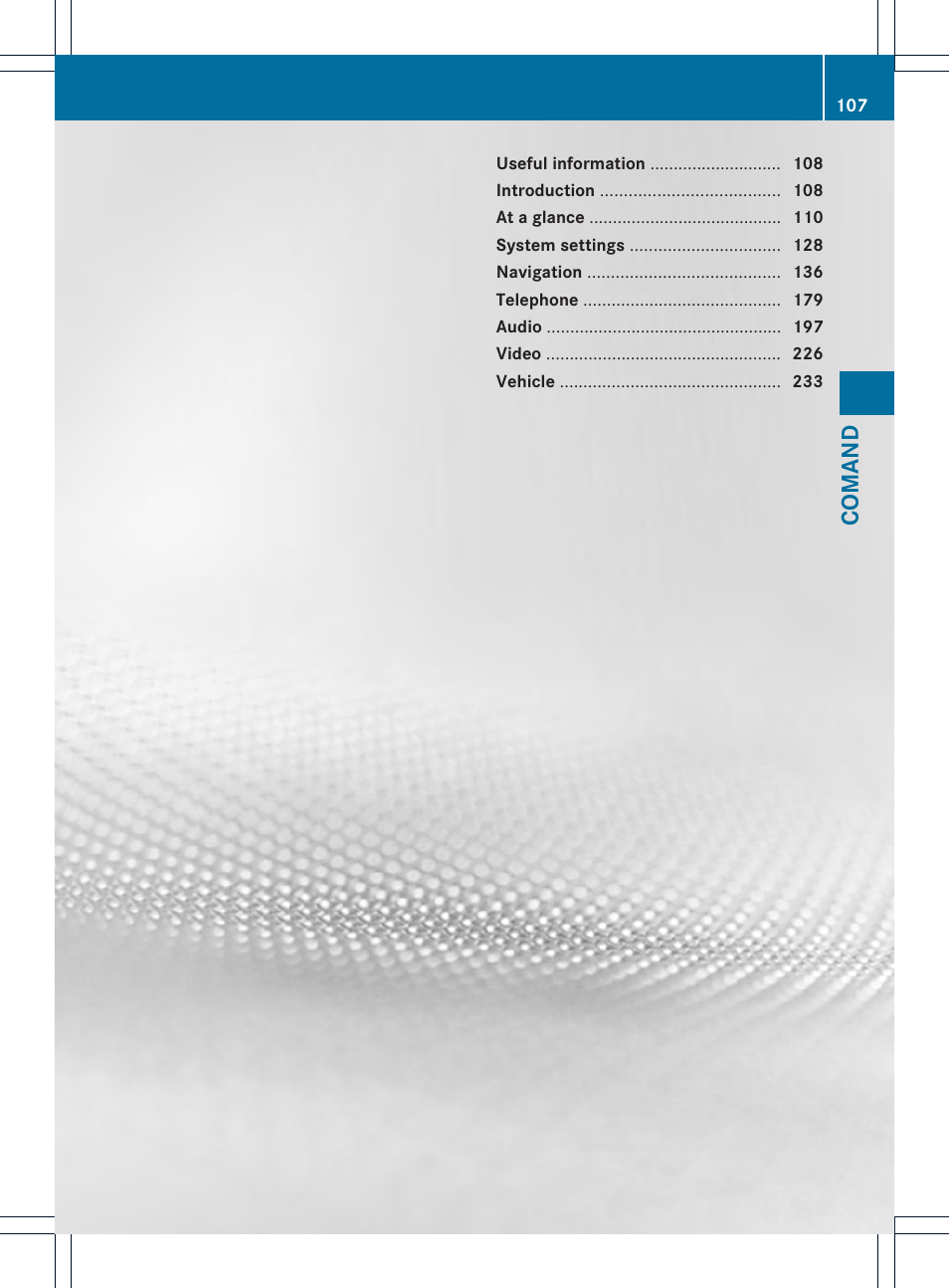 Comand | Mercedes-Benz CL-Class 2013 Owners Manual User Manual | Page 109 / 494