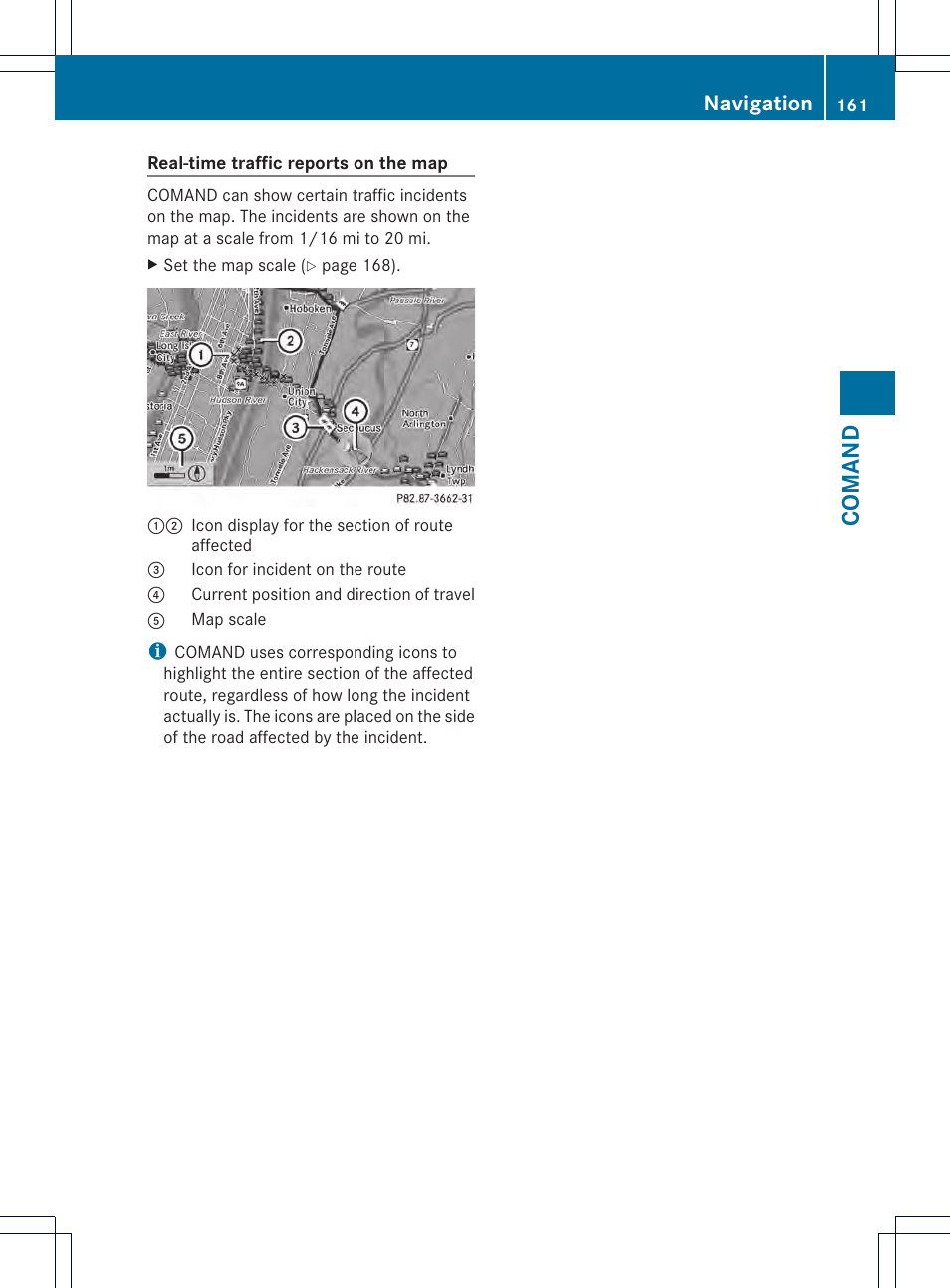 Comand, Navigation | Mercedes-Benz CL-Class 2013 Owners Manual User Manual | Page 163 / 494