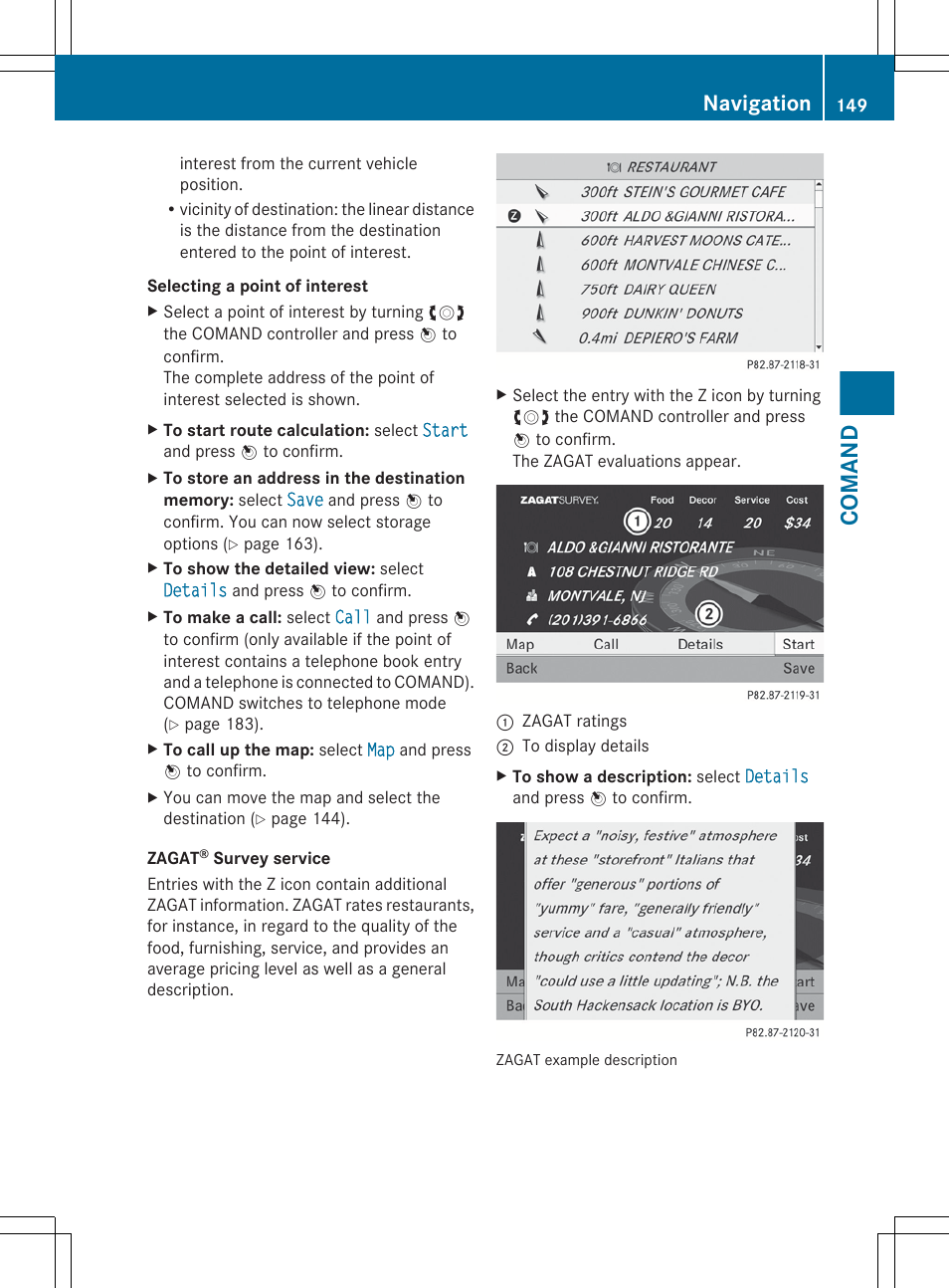 Comand, Navigation | Mercedes-Benz CL-Class 2012 User Manual | Page 151 / 488