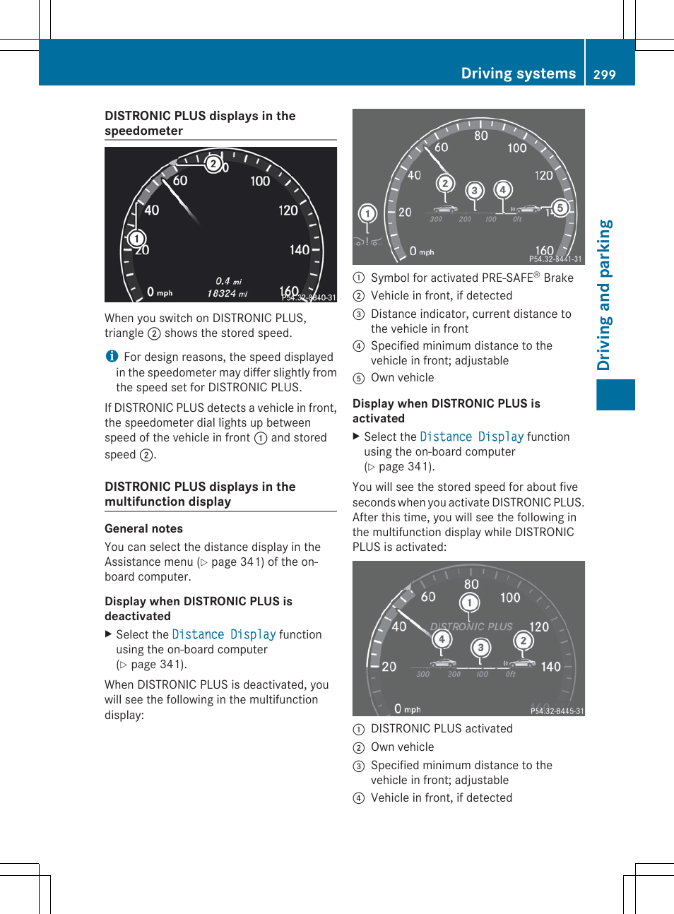 Driving and parking, Driving systems | Mercedes-Benz CL-Class 2012 User Manual | Page 301 / 488