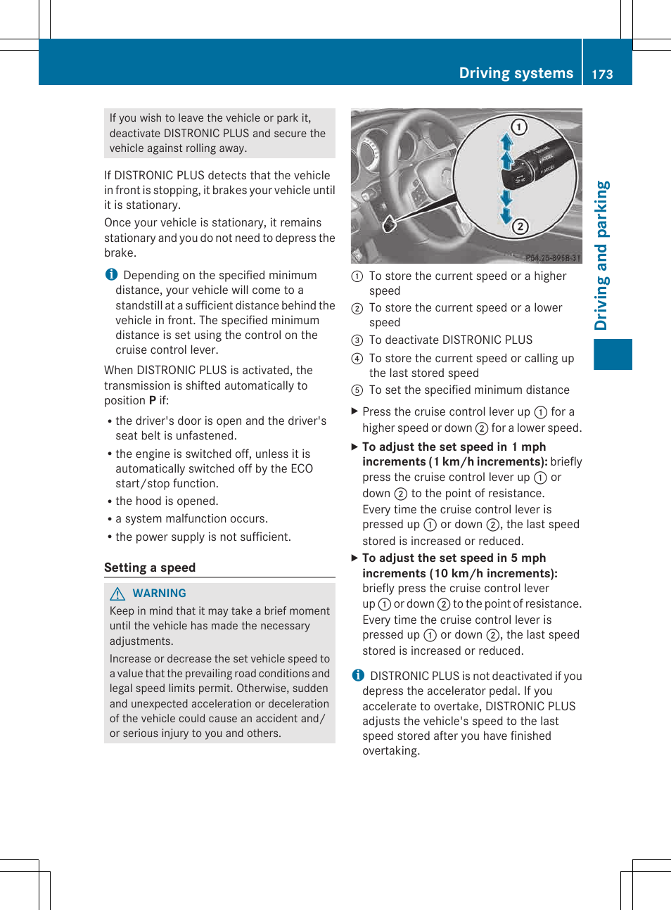 Driving and parking, Driving systems | Mercedes-Benz CLS-Class 2013 Owners Manual User Manual | Page 175 / 376