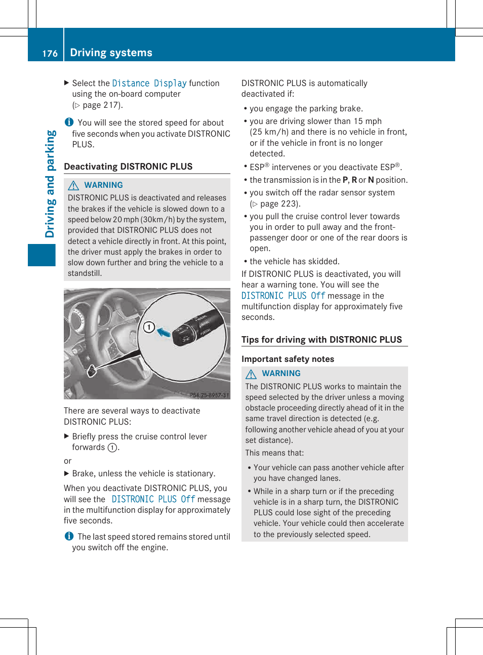 Driving and parking, Driving systems | Mercedes-Benz CLS-Class 2013 Owners Manual User Manual | Page 178 / 376