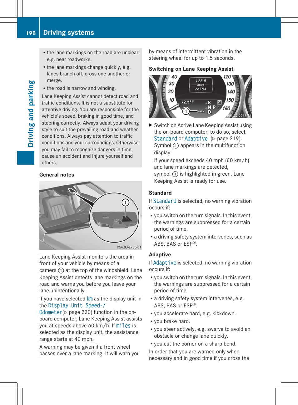 Driving and parking, Driving systems | Mercedes-Benz CLS-Class 2013 Owners Manual User Manual | Page 200 / 376