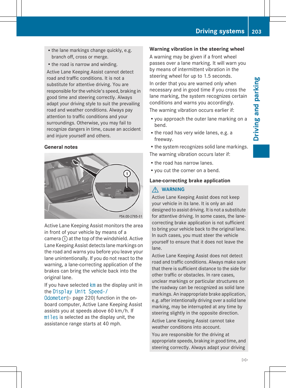 Driving and parking, Driving systems | Mercedes-Benz CLS-Class 2013 Owners Manual User Manual | Page 205 / 376