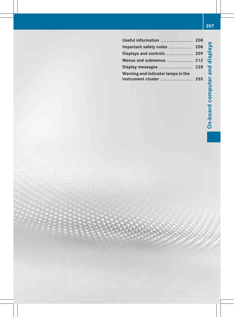 On-board computer and displays | Mercedes-Benz CLS-Class 2013 Owners Manual User Manual | Page 209 / 376