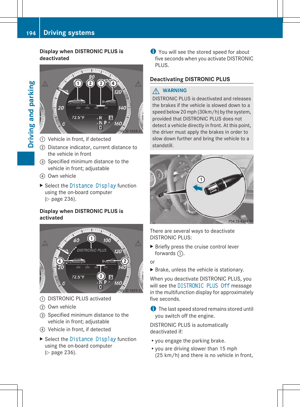 Driving and parking, Driving systems | Mercedes-Benz E-Wagon 2013 Owners Manual User Manual | Page 196 / 420