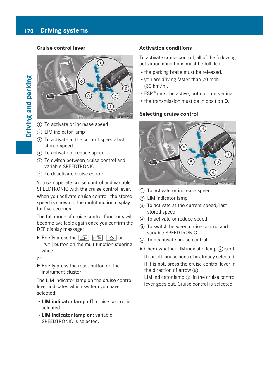 Driving and parking, Driving systems | Mercedes-Benz G-Class 2013 Owners Manual User Manual | Page 172 / 364