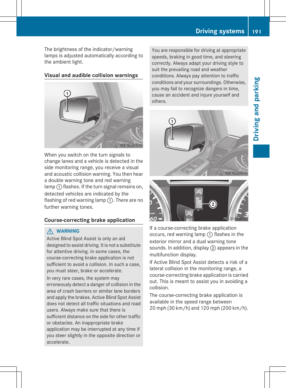 Driving and parking, Driving systems | Mercedes-Benz G-Class 2013 Owners Manual User Manual | Page 193 / 364