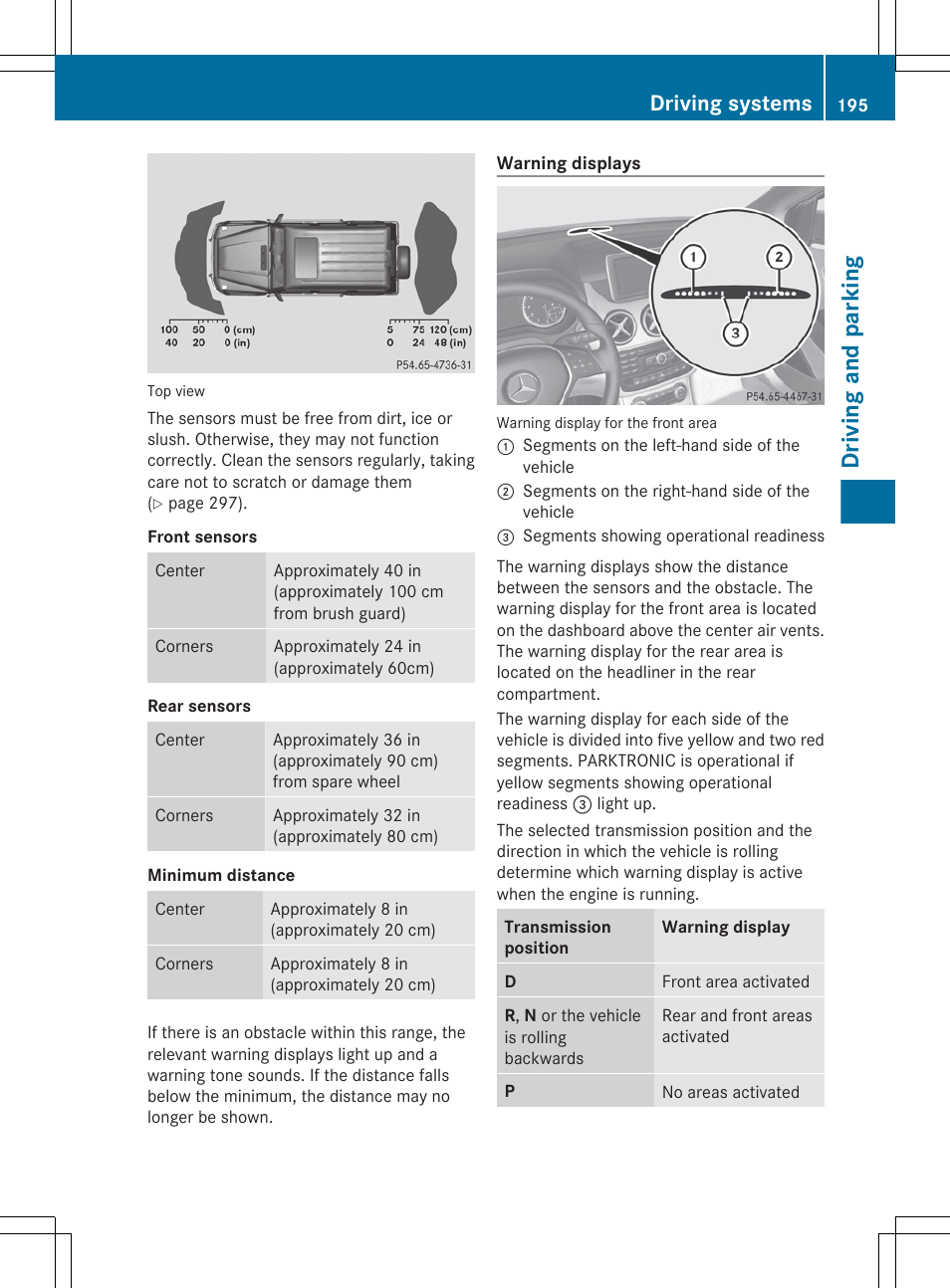 Driving and parking, Driving systems | Mercedes-Benz G-Class 2013 Owners Manual User Manual | Page 197 / 364