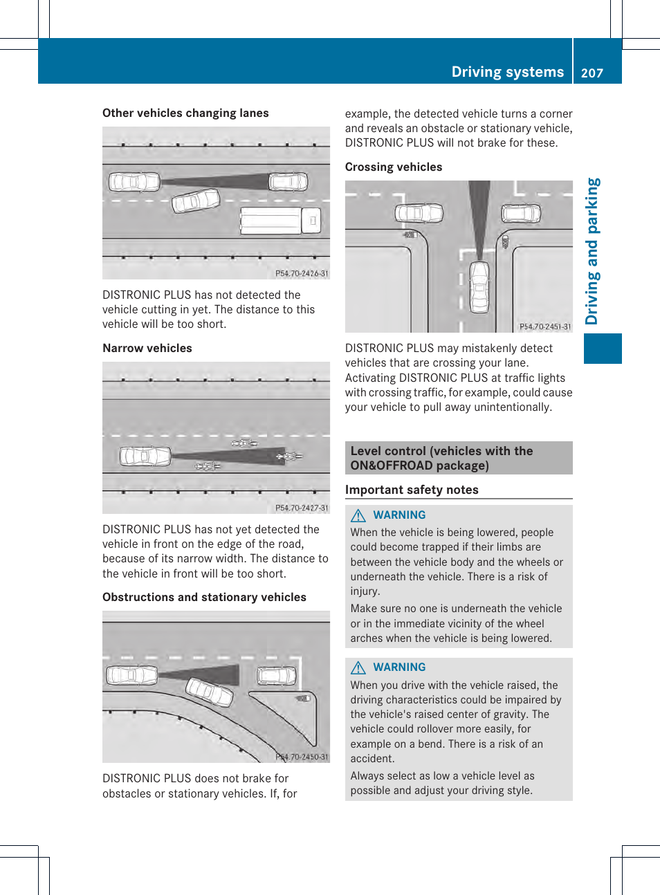 Driving and parking, Driving systems | Mercedes-Benz GL-Class 2013 Owners Manual User Manual | Page 209 / 454