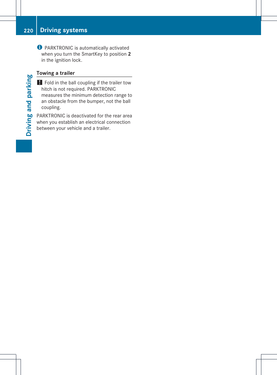 Driving and parking | Mercedes-Benz GL-Class 2013 Owners Manual User Manual | Page 222 / 454