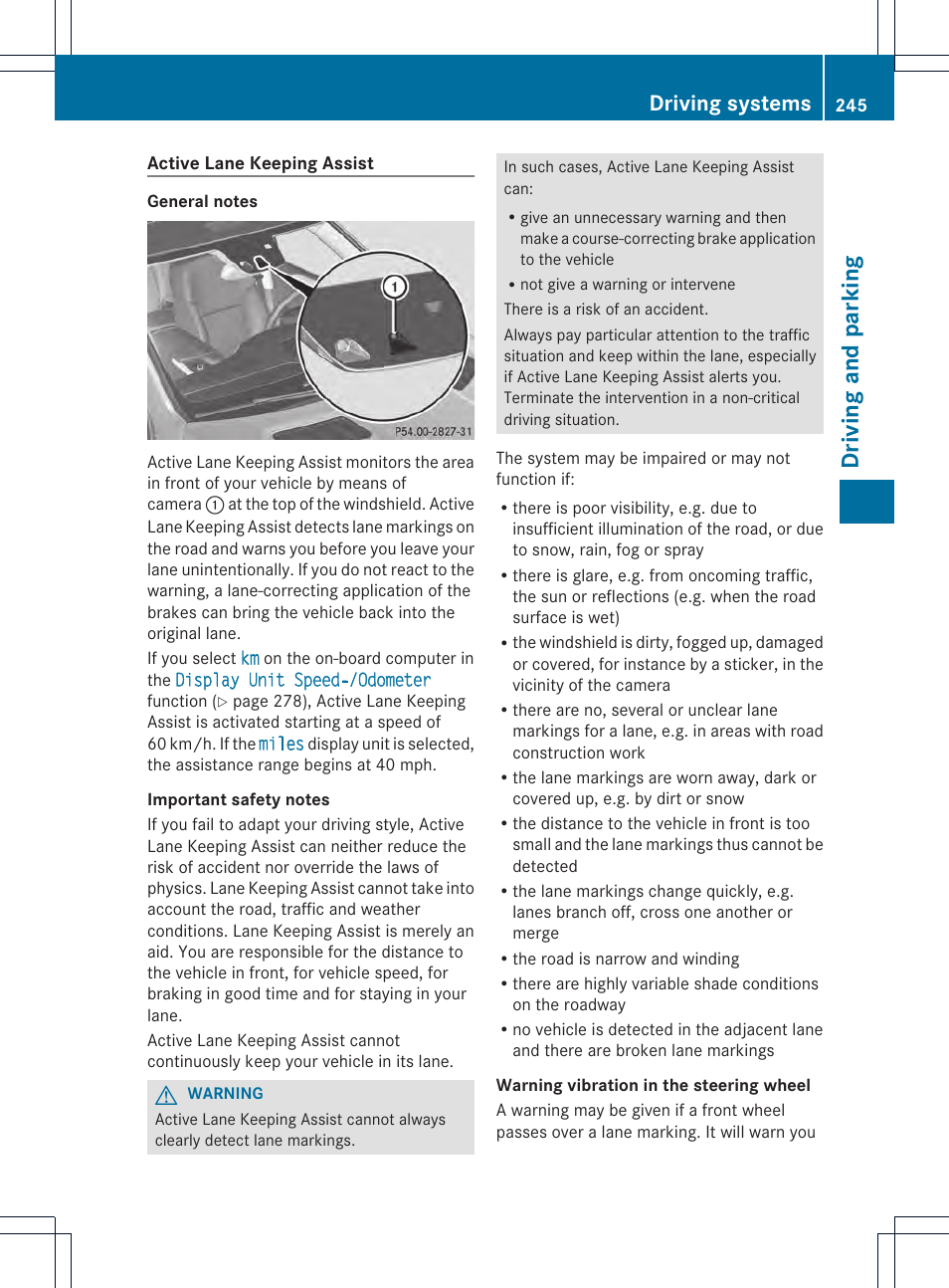 Driving and parking, Driving systems | Mercedes-Benz GL-Class 2013 Owners Manual User Manual | Page 247 / 454