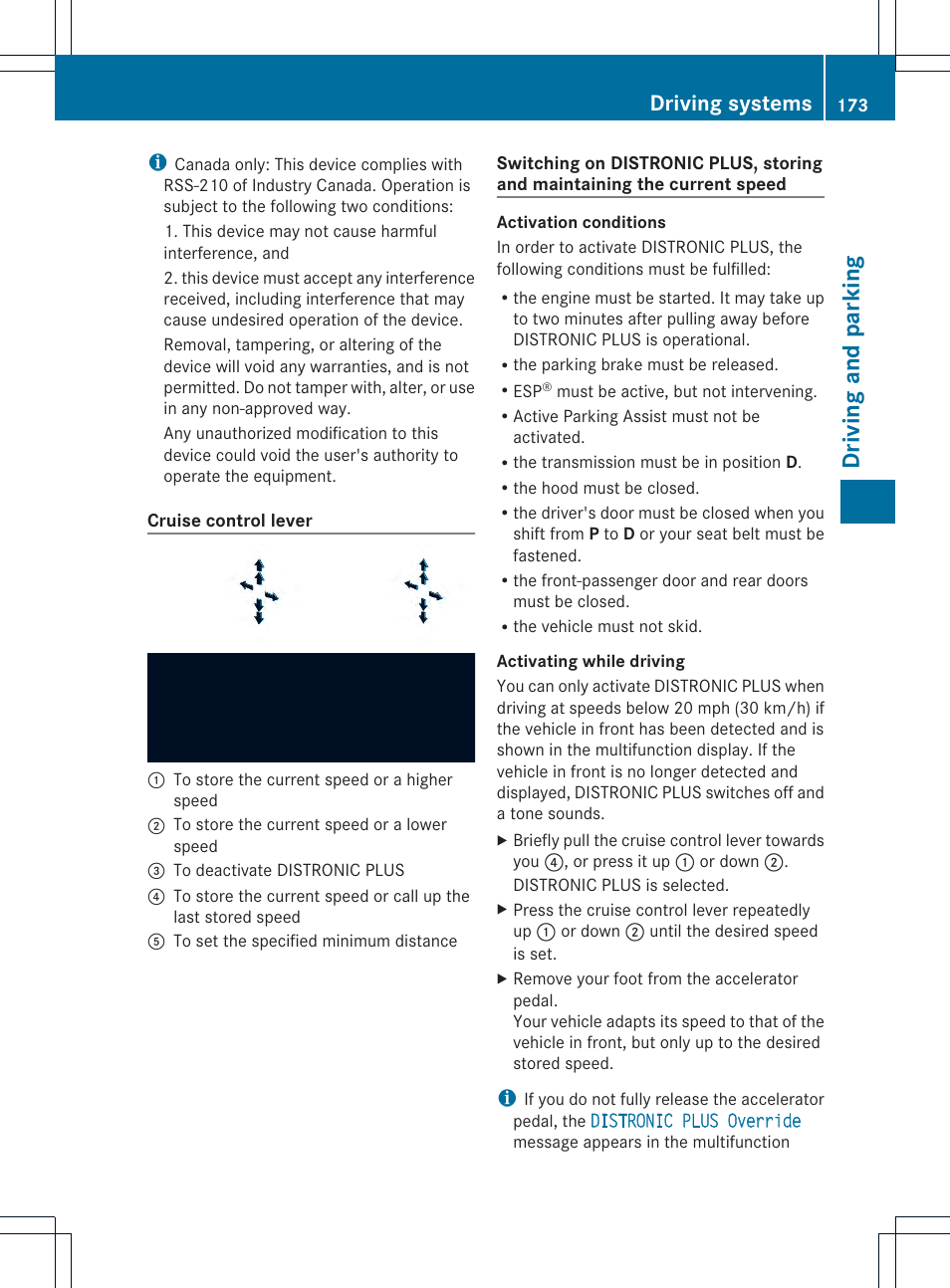 Driving and parking, Driving systems | Mercedes-Benz GLK-Class 2013 Owners Manual User Manual | Page 175 / 378