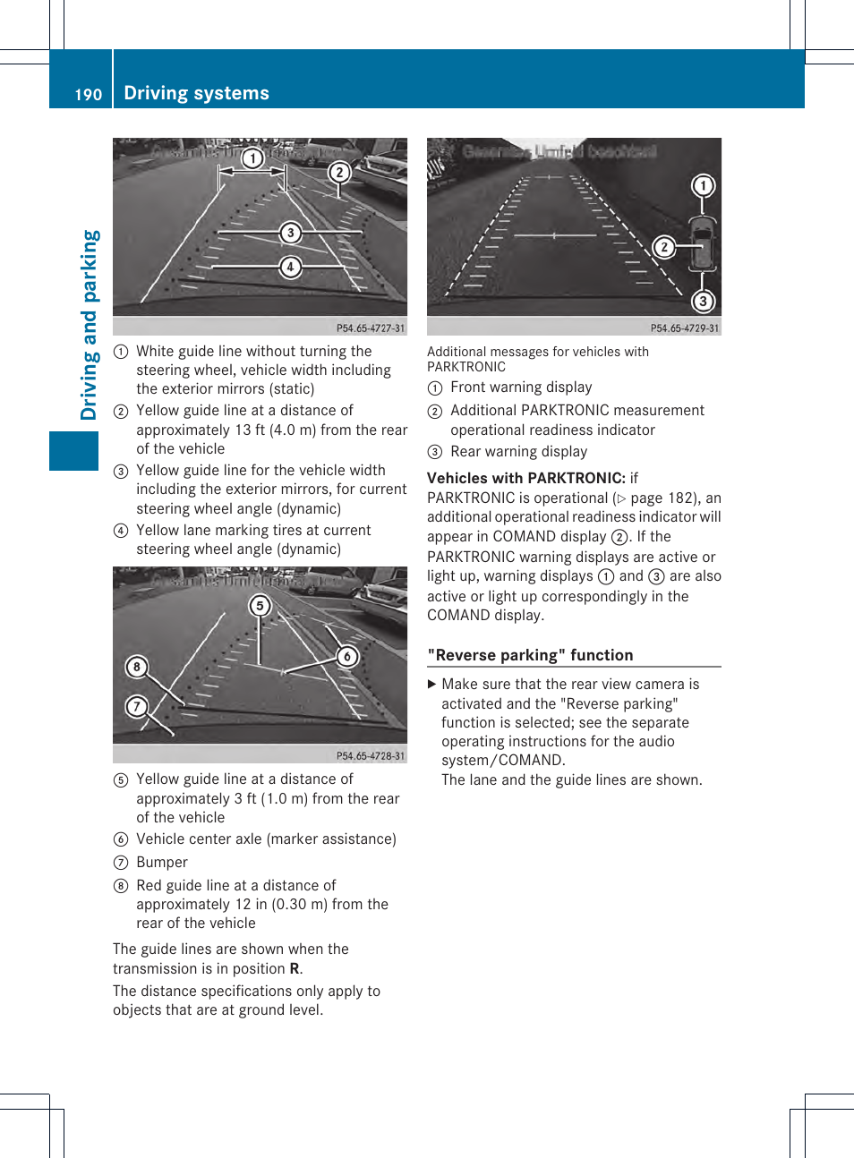Driving and parking, Driving systems | Mercedes-Benz GLK-Class 2013 Owners Manual User Manual | Page 192 / 378